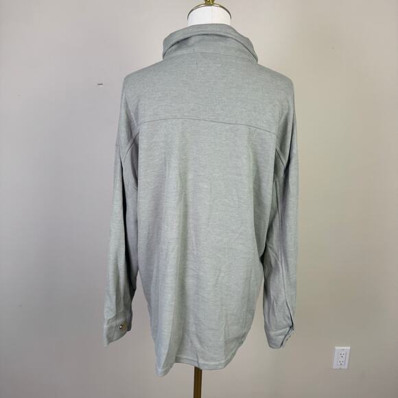 Hippie Rose Button Up Longsleeve Ribbed Shirt US Women's M - Picture 2 of 7